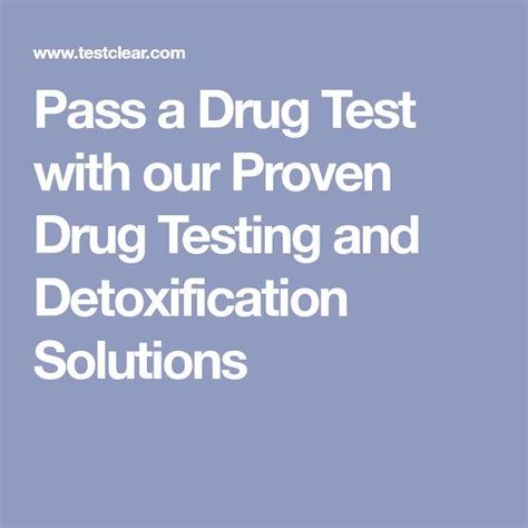 Proven Home Drug Test and Detox Solutions 